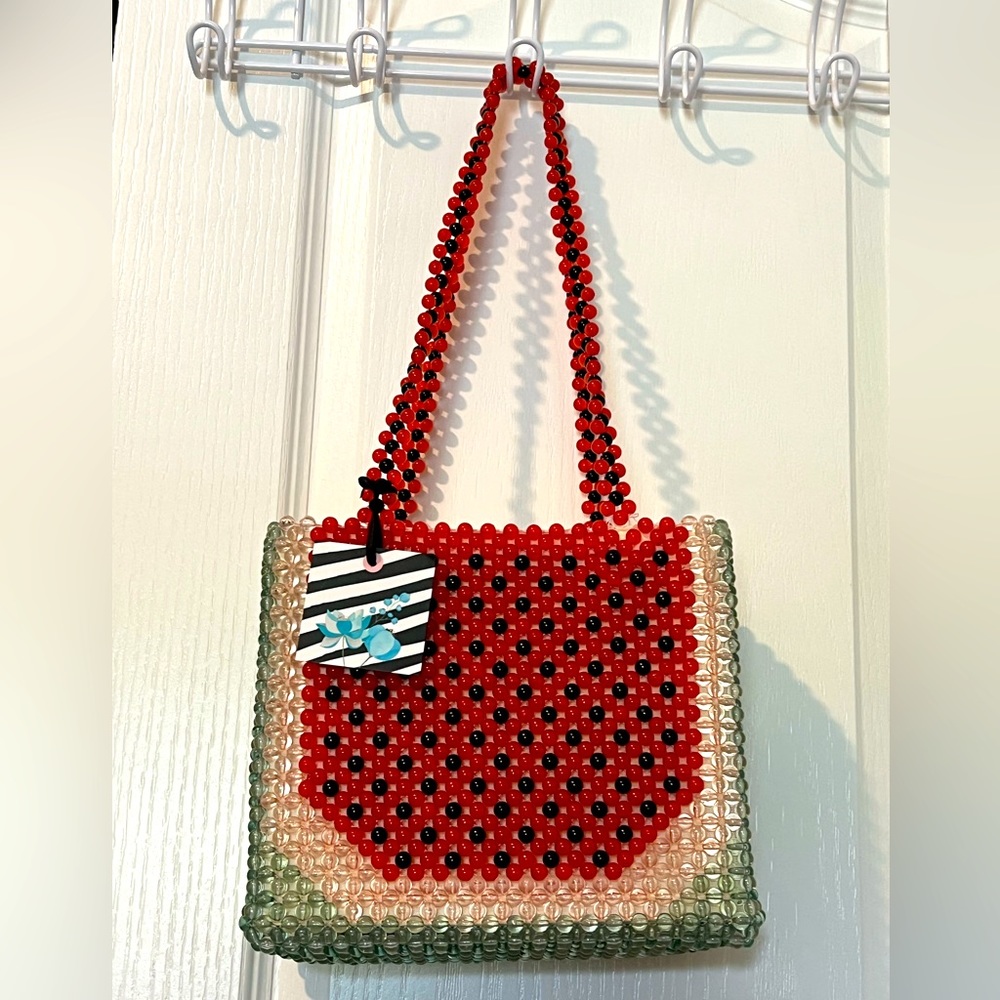 Cynthia Rowley Beaded Watermelon Bag
